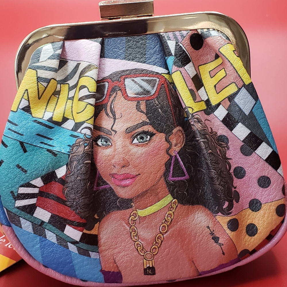 Nicole Lee Retro Style coin wristlet